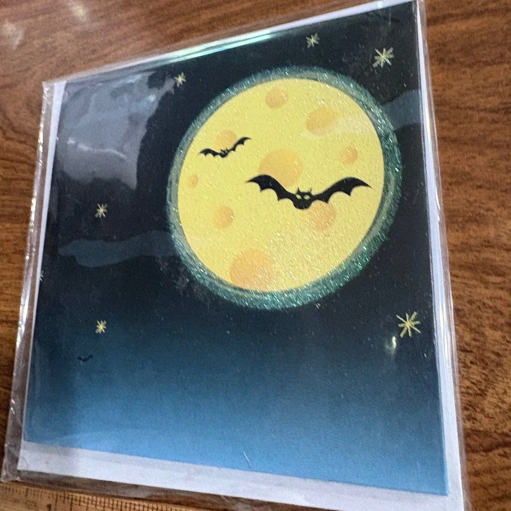 2 Halloween Greeting Cards Haunted Tree Mummy Kitty Bats‎ New Treasures Pop-Up